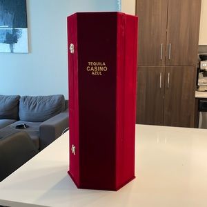 Casino Azul Glass Tequila Tower BOX AND BOTTLE ONLY